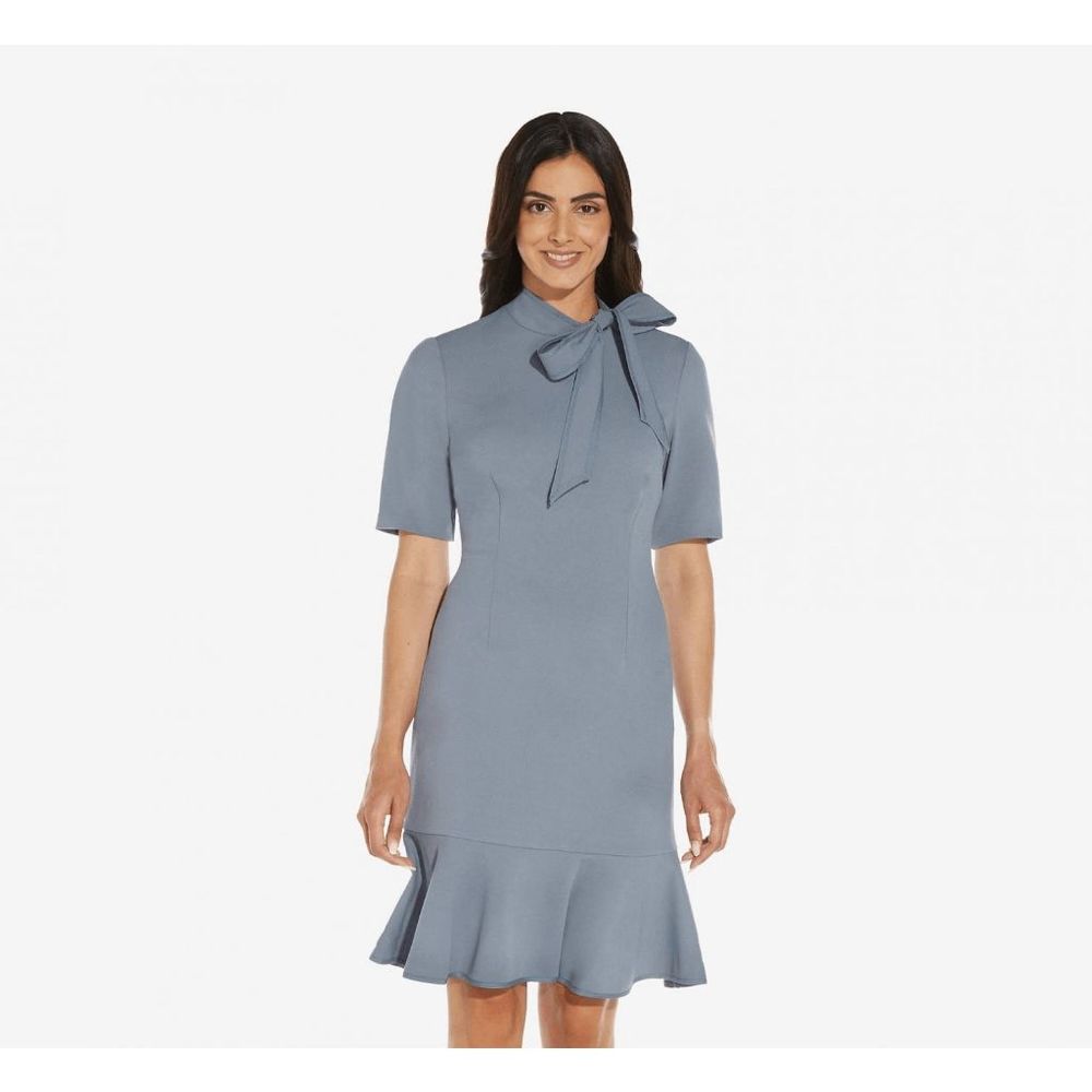 Elegant Blue Women's Dress